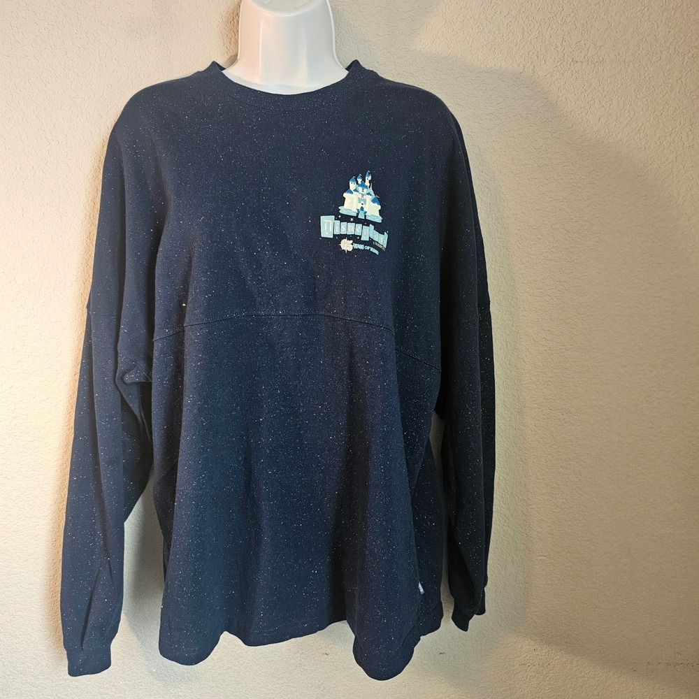 Disney parks 65 years medium spirit jersey blue glitter anniversary